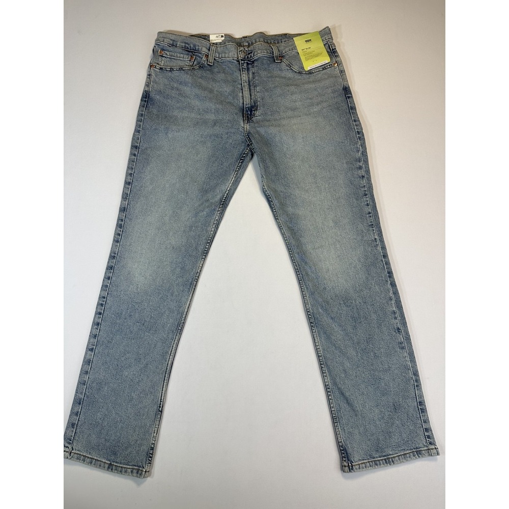 Levi's 511 Slim Flex Jeans Mens 40x31 Light Wash Stretch Denim NWT